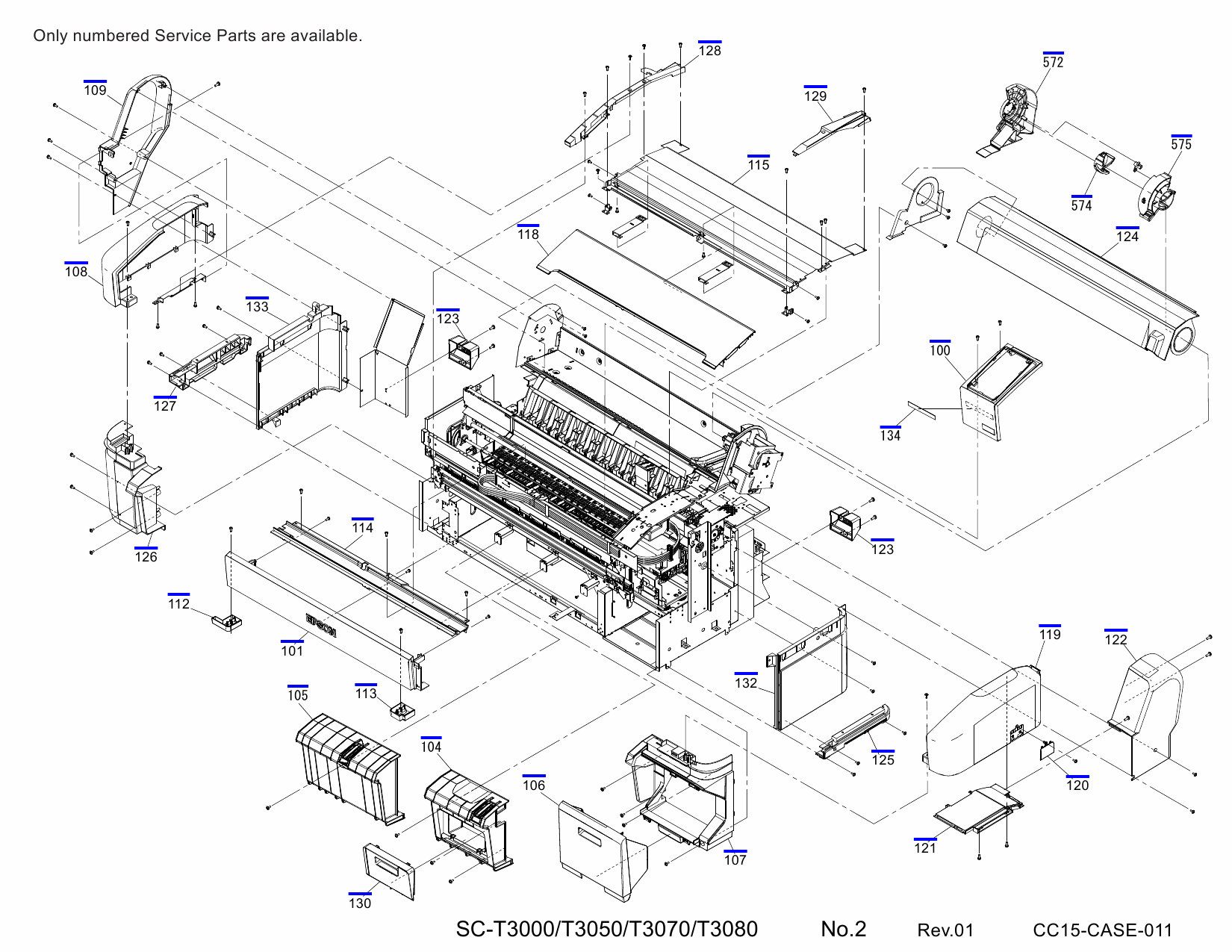 EPSON SureColor T3000 T3050 T3070 T3080 Parts Manual-5 EPSON SureColor T3000 T3050 T3070 T3080 Parts Manual-5